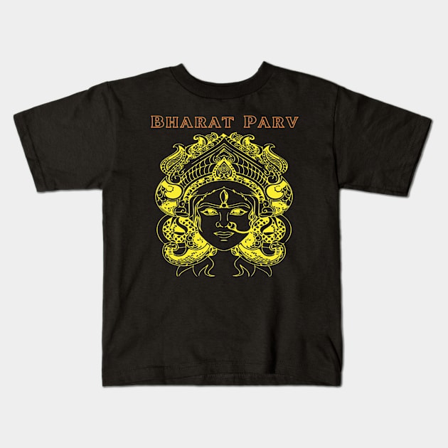 Bharat Parv - Durga Kali Kids T-Shirt by Bharat Parv